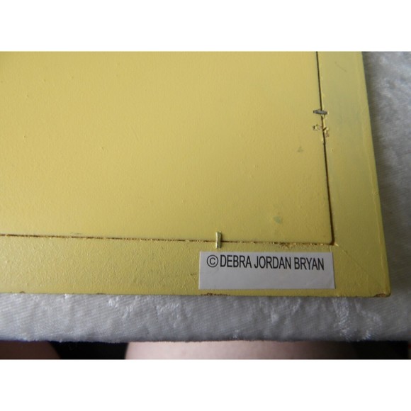 🎁Debra Jordan Bryan Wood Wall Hanging Bear Plaque Corkboard for Notes/Photos - Picture 9 of 16